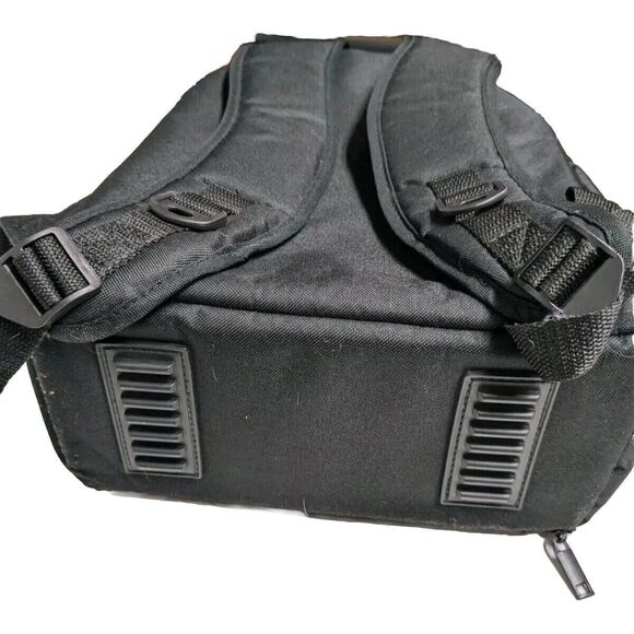 Ultimax Camera DSLR Padded Backpack / Bag Pockets Hoop N Loop Black - Picture 7 of 8